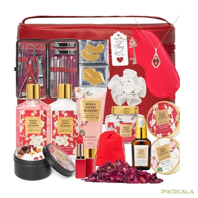 پک 37 عددی rose bath gift set برند Badgirrl مخصوص بانوان