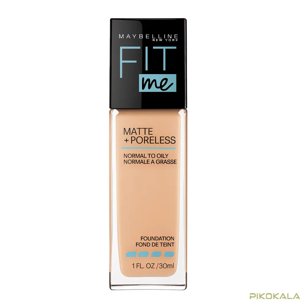 maybelline-foundation-matte+poreless کرم پودر شیشه ای Maybelline مدل matte poreless